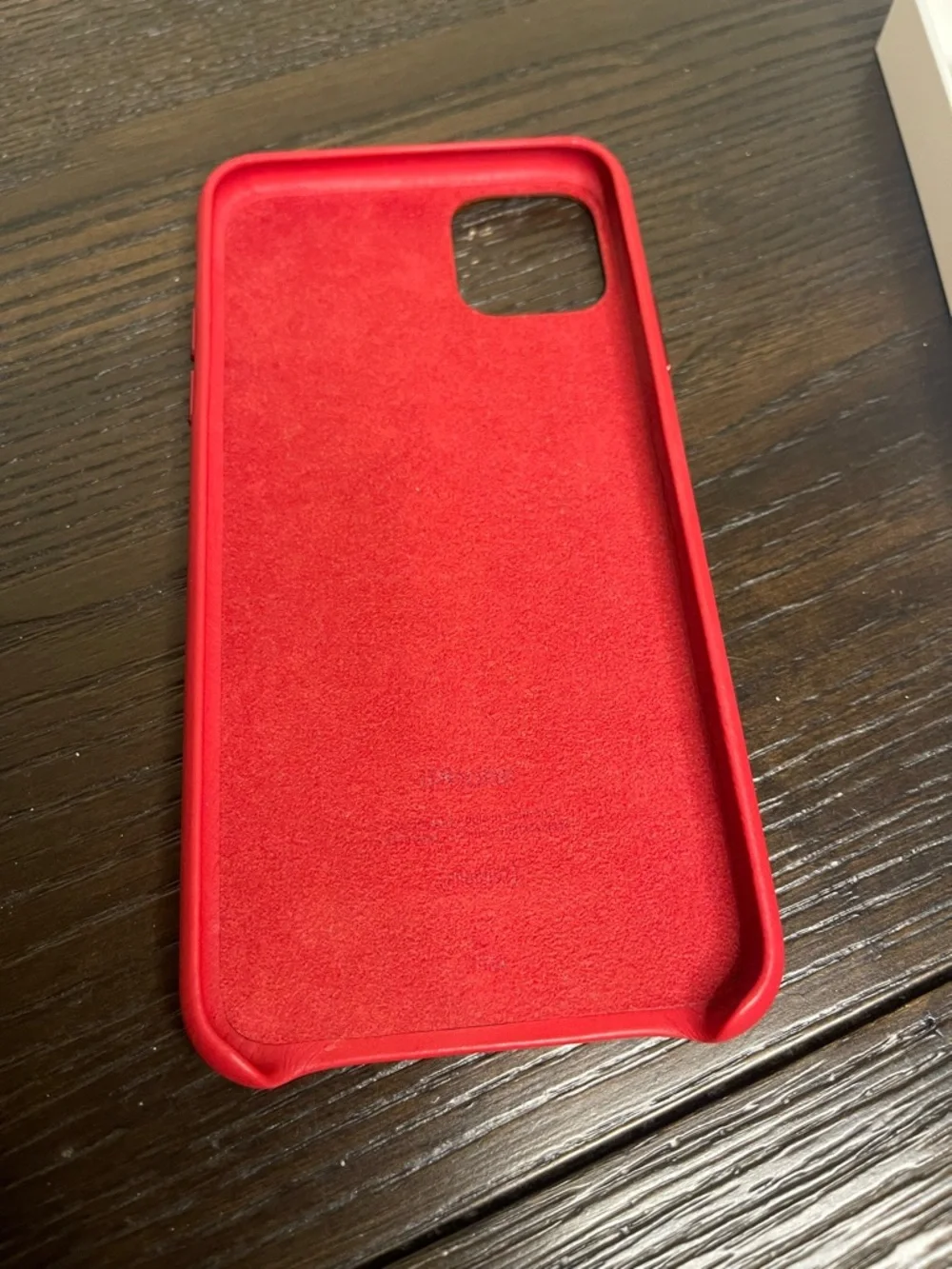 Apple iPhone 11 Pro Max Leather Case - (PRODUCT)RED